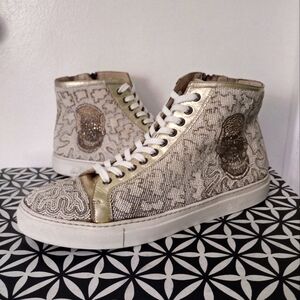 Donald J. Pliner Lajos Skull Beadwork Shoes